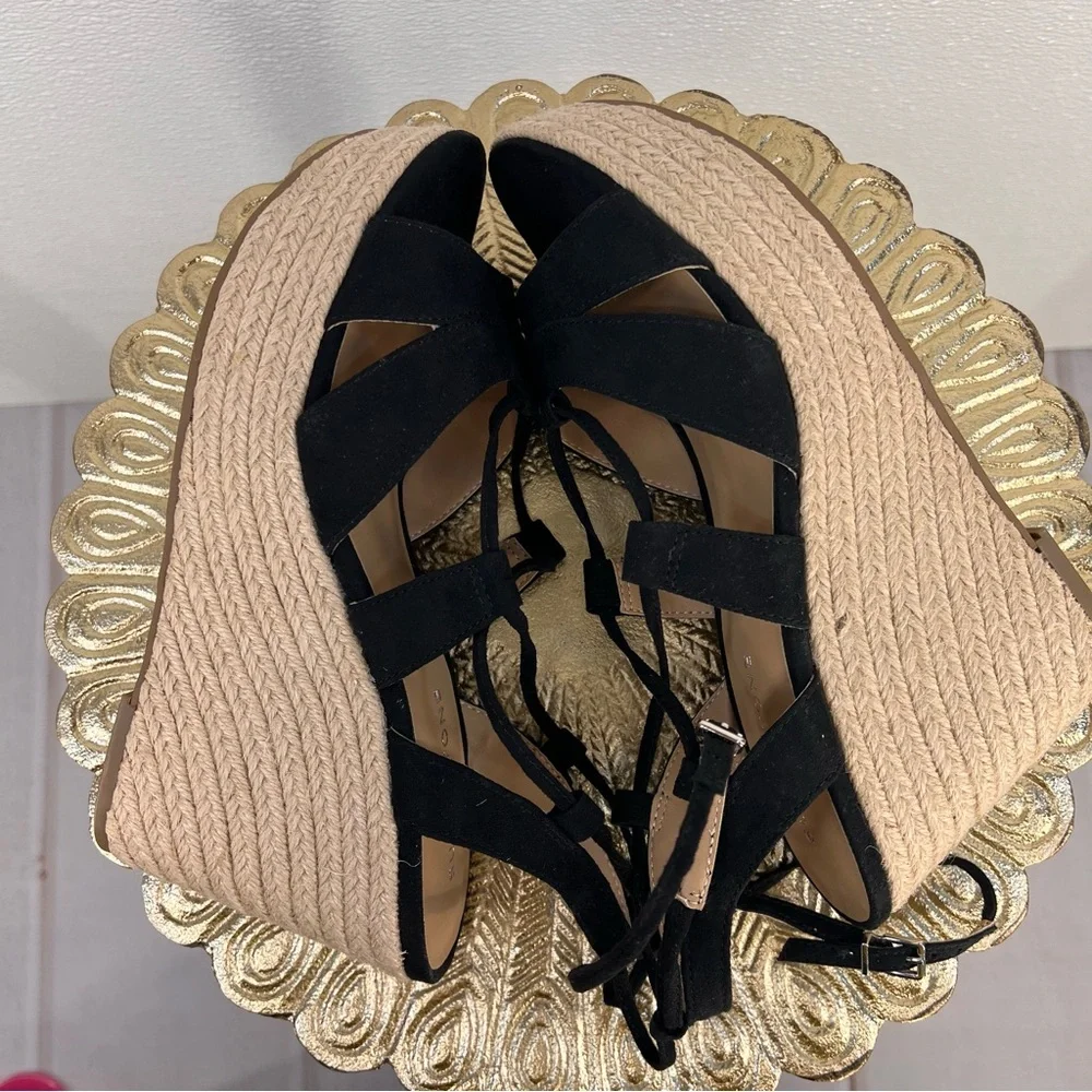 NWOT Sun + Stone Womens SSTIINSLEYY Faux Suede‎ Dressy Wedge Heels 8.5